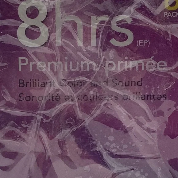 Sony 5-Pack Blank VHS Premium Tapes, 8 Hours Each, New - Picture 7 of 9